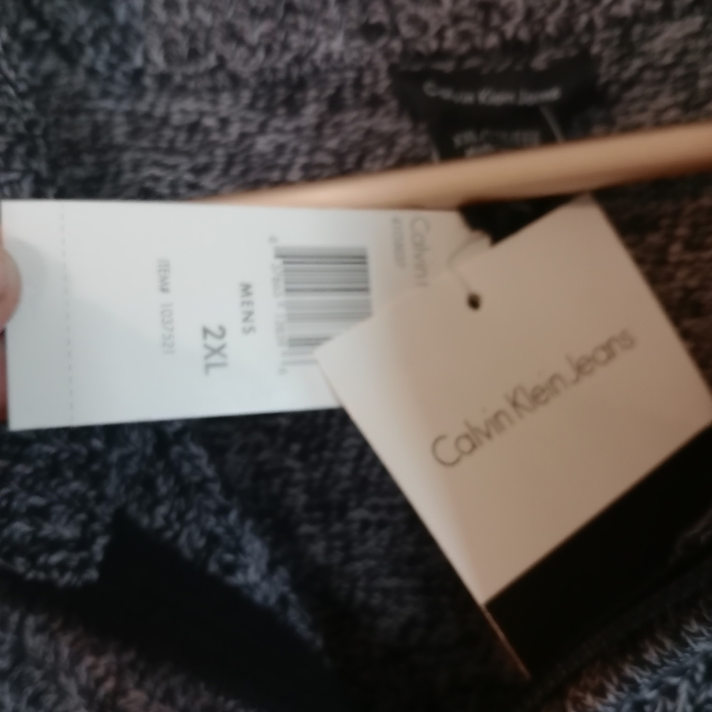 Calvin Klein NWT Quarter Zip XXL Sweater - Picture 4 of 11
